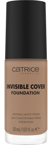 Catrice Invisible Cover Foundation, Nr. 045N, Nude, feuchtigkeitsspendend, langanhaltend, natürlich, für trockene Haut, vegan, ölfrei, ohne Parabene, ohne Mikroplastikpartikel, 1er Pack (30ml)