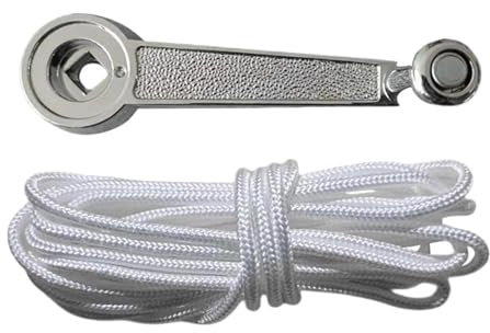 MagiDeal Manivela para sombrilla, manivela para sombrilla de Patio, Brazo de manija, Piezas de Soporte Resistentes, Piezas Ajustables
