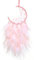 BetterJonny Traumfänger, 55cm Dreamcatcher Vintage Feder Traumfänger Handgefertigt Dream Catchers im Böhmischen Stil für Wandbehang Wohnkultur Ornamente Handwerk Zimmerdekoration Rosa Mond