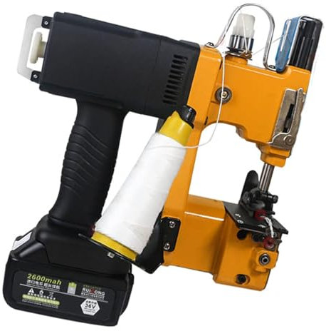 Cucitrice Sacchi Cucitrice per Sacchi Cucitrice Sacchi Mangime per Sacchetti/Sacchetti di Riso/Sacchetti di Carta/Sacchetti di plastica (con Batteria),220V