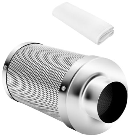 BEBEMOKO Aktivkohle Luftfilter Für Pflanzenzelt Geruchsfilter Für Hydroponik Badezimmer Keller Und Küche Langlebig Installieren Und Effizient Für Allergiker