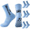EEPLUYTY Fußball-Sportsocken,Grip Socken Fussball, Grip-Socken Rutschfest, Sportsocken Fußball Basketball Laufen (DE/NL/SE/PL, Numerisch, 39, 46, Regular, Regular, 3, Himmelblau)