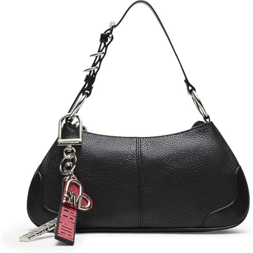 Steve Madden Damen Bchaser Shoulder Bag Umhängetasche, Schwarz