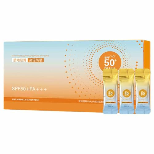 Protection solaire en format voyage, mini tube, crème solaire pour le visage avec indice de protection solaire 50+, étanche pour protection solaire à tout moment et n'importe où (1)
