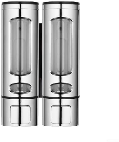 Besttoolifes Doppelkopf-Seifenspender für Badezimmer mit Druckknopf-Design, ABS-Material und rotgoldenes Finish, langlebiges Badezimmer-Accessoire für Dusche (Roségold)