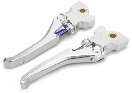 Kupplungshebel Für Vespa GTS 250 300 2013-2018 2019 2020 Motorradlenker Unendlich Verstellbare Bremshebel(Silber)