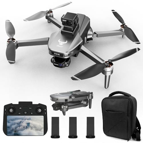 X-Verse ZLL SG109 MAX2 Drone con Telecamera 4K, Schermo RC, Gimbal a 3 Assi, Distanza del Telecomando di 3KM, 360° per Evitare Ostacoli, Droni Professionale Quadcopter (3 Batterie)