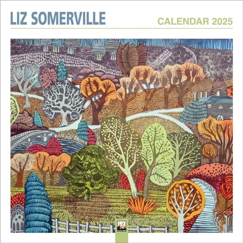 Liz Somerville Kunstkalender 2025: Original Flame Tree Publishing-Kalender [Kalender] (Wall-Kalender)