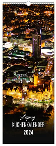 Küchenkalender Leipzig 2024 | 15 x 40 cm | weißes Kalendarium