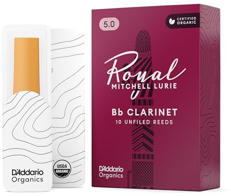 D'Addario Mitchell Lurie Organic Bb Klar.nblätter Stärke 5.0, 10er-Pack