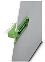 PHOENIX CONTACT DFK-MSTB 2.5/10-GF-5.08 Durchführungsgrundleiste, 2.5mm² Nennquerschnitt, 12A Nennstrom, 320V Bemessungsspannung, 10 Anschlüsse, 5.08 mm Rastermaß, 10.173g, Grün, 50 Stück