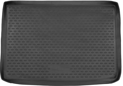 PETEX 3D Kofferraum Schalenmatte Passform für Mercedes B-Klasse (W246) ab 11/2011-01/2019 Ladeboden unten ohne Easy Vario Plus System, Kofferraumwanne in schwarz