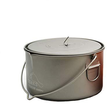 TOAKS Titanium 1100ml Pot with Bail Handle by TOAKS