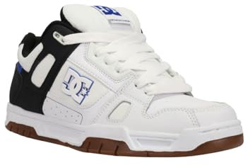 DC Herren Stag Low-Top, Weiß (White/Black/Blue-XWKB), 46 EU