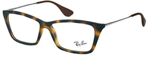 Ray-Ban Damen 0RX7022 Brillengestelle, Mehrfarbig (Rubber Havana), 53.0