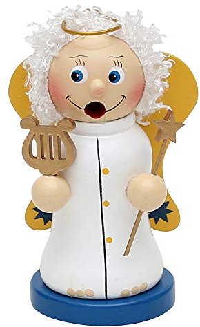 Dekohelden24 Süße Räucherfigur als Engel, ca. 13 cm