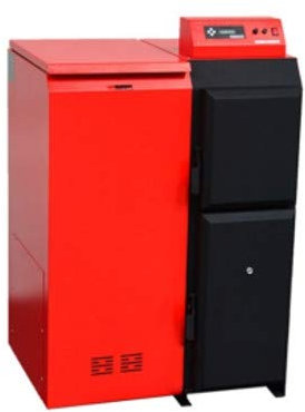 ThermoFlux Pelletkessel | Pelling 35 ECO | 35kW | 151kg Behälter links