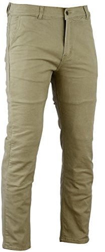 Bikers Gear Australia New Modern Chino Style Kevlar foderato jeans protettivi moto con protezione CE 1621-1, marrone chiaro, taglia 36S