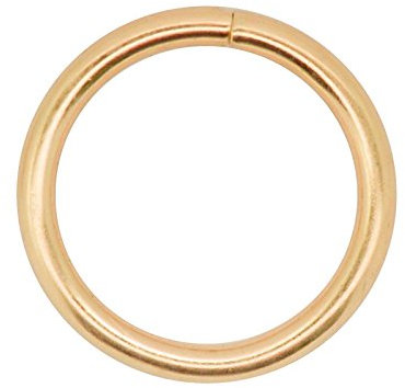 10 stabile Metallringe Rundringe O-Ringe Gurt-Ringe, Größen-/Farbwahl, Farbe:gold, Größe:30x4mm