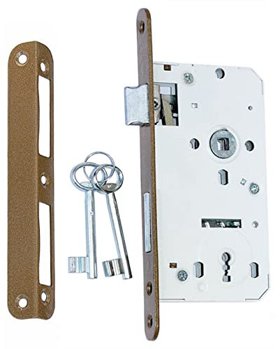 Mortice Lock Door Lock Insert 72/50 Left / Right for Keys