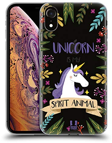 Head Case Designs Einhorn Seelen Tiere Abbildungen Gel Handyhülle Hülle [Militärischer Schutzgrad] Kompatibel mit Apple iPhone XR