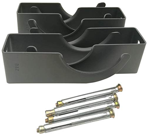 Traditional Column Radiator Brackets - 4 Pcs | Anthracite (90mm (A) x 35mm(B) x 60mm(C) x 45mm(D))