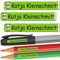INDIGOS UG - Namensaufkleber Kinder Schule - 49x7 mm - personalisierbar - 086 - Panda - 88 Sticker - Namensschilder personalisiert - Aufkleber selbst gestalten - Stifte, KITA, Federmappe