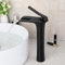 Noir Mat Salle De Bains Bassin Robinet Monté Vasque Vasque Lavabo Cascade Mélangeur Robinet Noir Robinet D'eau Robinet