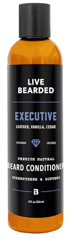 Live Bearded® Softening Beard Conditioner, Executive Scent, 8 fl oz