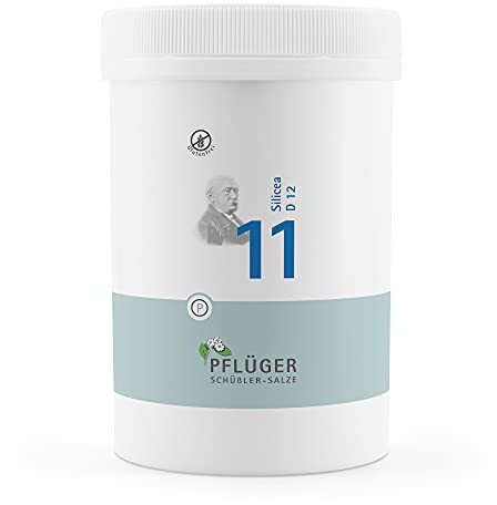 PFLÜGER Schüßler Salze Nr. 11 Silicea D12-4000 Tabletten - Das Salz der Haare, der Haut und des Bindegewebes - glutenfrei