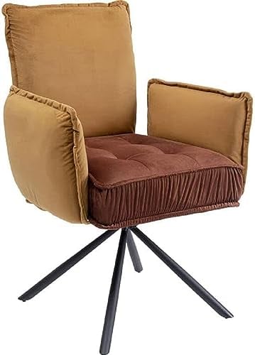 Kare Armlehnstuhl Chelsea Braun Stuhl, Holzwerkstoff, 90x65x60cm