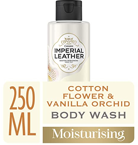 Imperial Leather Moisturising Shower Gel, Cotton Flower & Vanilla Orchid, Signature Oil Blend, Creamy Lather, Gentle Skin Care, Bulk Buy, Pack of 6 x 250ml