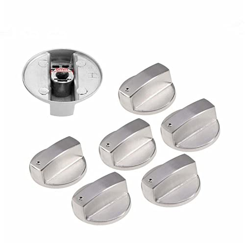 DituVogue Universal Control Switch 6Pcs Universal Metal Gas Stove Knobs Cooker Oven Hob Kitchen Switch Control cooker knob (Color : A)