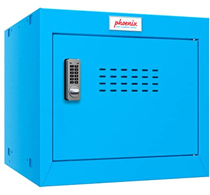 Phoenix Safe Company - CL Series - Cube Lockers - Blue Size 1 Cube Locker With Electronic Lock - 365 x 400 x 400mm - CL0344BBE