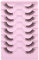 Half Lashes Natural Looking Cat Eye Lashes Accent Eyelashes Multi-layers Wispy Fluffy 3D Curly False Lashes Pack by Mavphnee