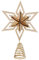 Department 56 Flourish Star Weihnachtsbaumspitze, 29 cm, Braun