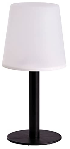 Spetebo Solar LED Garten Tischlampe - 31 x 15 cm - Outdoor Leuchte warm weiß - Tisch Lampe Balkon Terrasse Deko Beleuchtung für Außen kabellos
