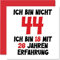 44. Geburtstagskarte Lustig für Männer Frauen Ihn Sie - Ich Bin 18 und 26 Jahre Erfahrung - Lustiger Vierundvierzig Vierundvierzig Alles Gute Zum Karte Geburtstag, 145mm Scherzen Glückwunschkarten
