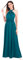 Abendkleid Lang Damen Elegant Multiway Bandage Rückenfreies Wickelkleid Festlich Hochzeitskleid Brautkleid Brautjungfernkleider Cocktailkleid Weihnachten Silvester Partykleid Ballkleid Blau Grau M
