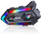 JJXCYH Motorcycle Helmet Speakers, Helmet Bluetooth Intercom Double Noise Cancellation Helmet Headphone Strong Bass/IPX6 Waterproof helmet bluetooth headset Universal Communication Systems 1000mAh