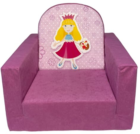 FORTISLINE Kindersessel Kuschelsessel Sessel Kinderstuhl Kindertraum-Oase (80. Prinzessin Pink)