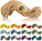 Ganzoo Paracord 350 Seil, Nylon Polyester, 2,5mm, Typ 1, 30m, Outdoor Schnur, Allzweckseil, Takelung für Armband, Hundehalsband, Hundeleine Knüpfen, Camping Survival, hell braun