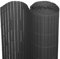 Vigevee Canisse en PVC, Brise Vue en PVC Renforcement en 3 Poids, Clôture Jardin, Résistant aux intempéries, Intimité pour Jardin, Balcon, Piscine, terrasse, 180 x 400 cm, Gris