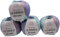 400 Gramm Summer Dream Strickgarn, 4 x 100 Gramm 70% merzerisierter Baumwolle und 30% Viskose, mehrfarbig (blau flieder mint 4302)