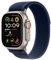 Apple Watch Ultra 2 (49 mm GPS + Cellular) Montre de Sport connectée avec Boîtier en Titane Naturel et Boucle Trail Bleu (S/M). Suivi de l’activité, GPS Haute précision, Neutre en Carbone