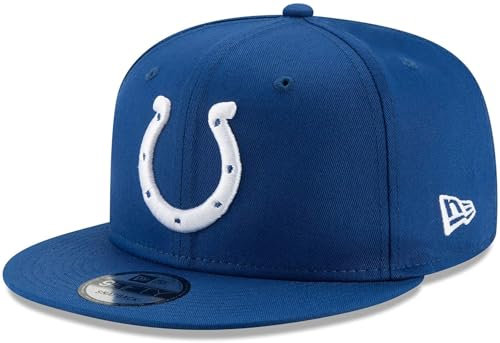 New Era NFL 9FIFTY Team-Farbe, verstellbare Snapback-Mütze, Einheitsgröße, Indianapolis Colts - Blau, Einheitsgröße