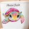 Christmas Pink Turtle Toilet Cover Sticker Decals,Spring Flower Leaf Butterfly Waterproof Toilet Lid Tank Seat Decals Cistern Self-Adhesive Bathroom Wall Sticker