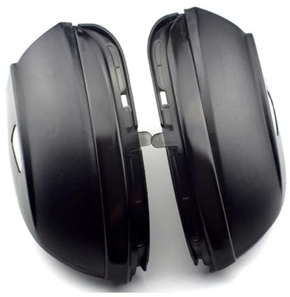 TGFQOLB Spiegelblink Blinkerlampe Kompatibel Mit VW Für Passat B7 Für CC Für Scirocco Für MK3 Für J&etta MK6 Für EOS Für Beetle Dynamische Blinker-Seitenspiegel-Kontrollleuchte(Smoked Black)