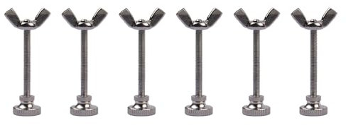 GeeekPi DeskPi RackMate Accessories M3 Wing Nut & Bolt 6 Pack (M3*30 thumb screw + M3-0.5 thumb nut) for DeskPi RackMate T1/T0/T2 Rackmount and Server Rack/Network Cabinet