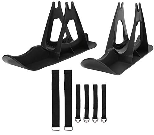 Ghzste 2 Stück Schneescooter, Ski-Skateboard,Snow Ski Scooter, Multifunktional Snow Scooter Skibrett Teile,Fahrrad Schnee Ski Set Laufräder
